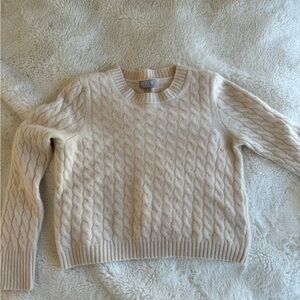 Jcrew Cashmere Cable knit Sweater